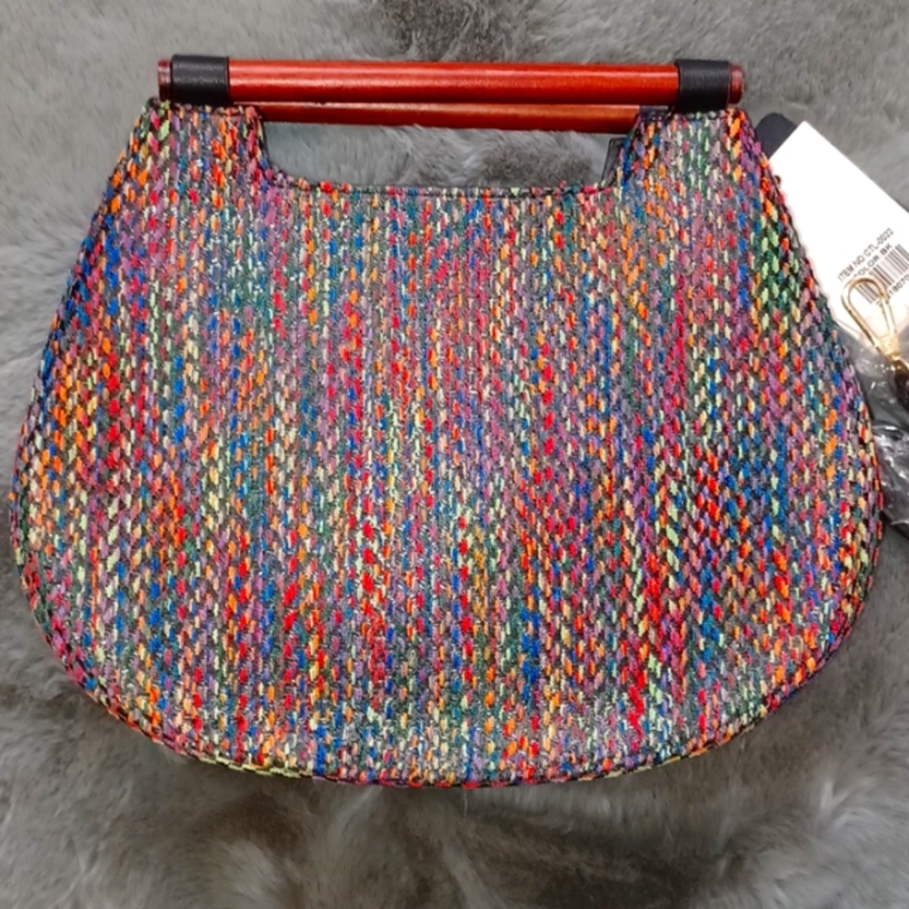 🎉🌈 Woven Threads Handbag🎀 - Picture 3 of 9